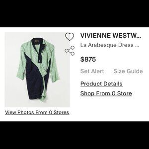 NEW WITH TAGS Vivienne Westwood LS Arabesque Dress.